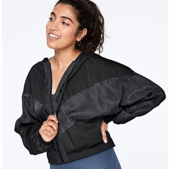 PINK SPORT Full-Zip Varsity Jacket in Black – Shadow Pulse Edition XS - Picture 1 of 5